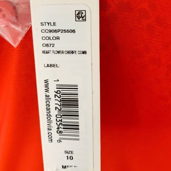 Alice & Olivia Abelia Paneled Floral Dress NWT - Picture 9 of 15